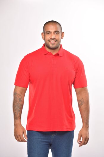 Men's Casual Polo with DXL Embroidery Detail