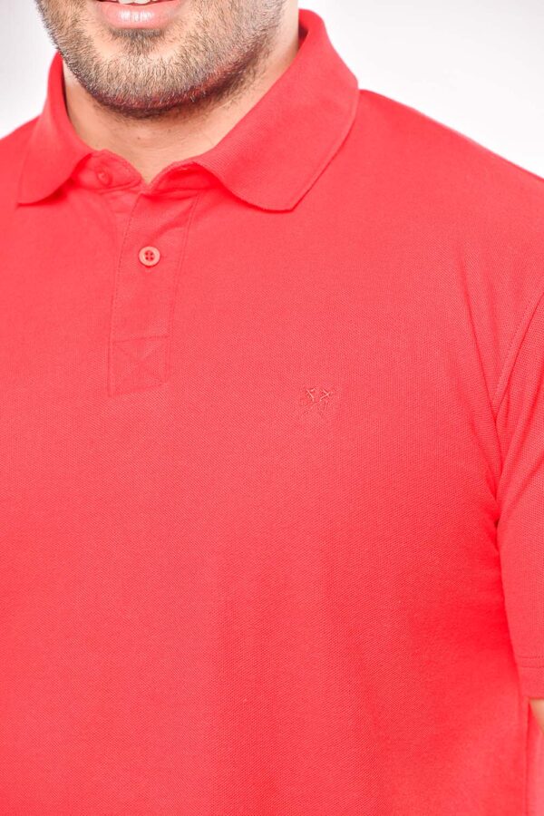 Men's Casual Polo with DXL Embroidery Detail - Image 4