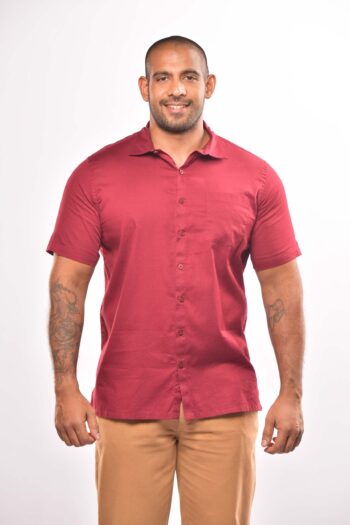 Men's Casual Standard Collar Short Sleeve Shirt