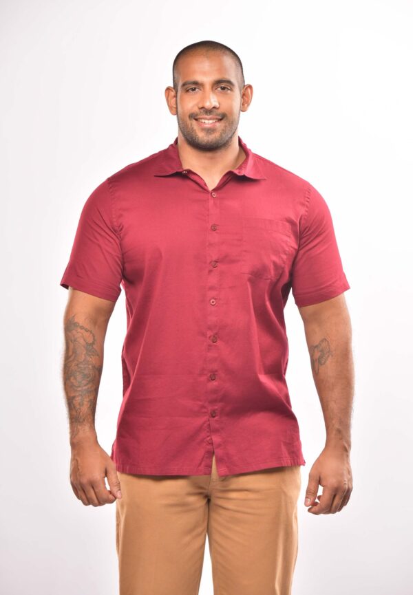 Men's Casual Standard Collar Short Sleeve Shirt