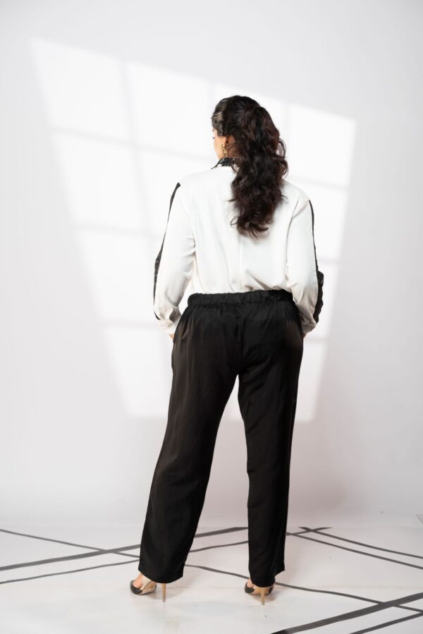 Ladies Exclusive Pant with piping side seam detail - Image 2