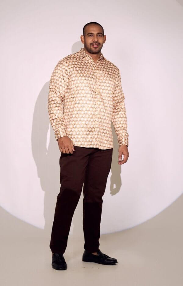 Men's Exclusive Standard Collar Long Sleeve Shirt