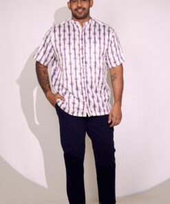 Men's Exclusive Chinese Collar Short Sleeve Shirt