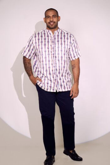 Men's Exclusive Chinese Collar Short Sleeve Shirt