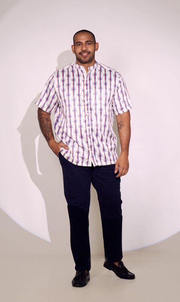 Men's Exclusive Chinese Collar Short Sleeve Shirt