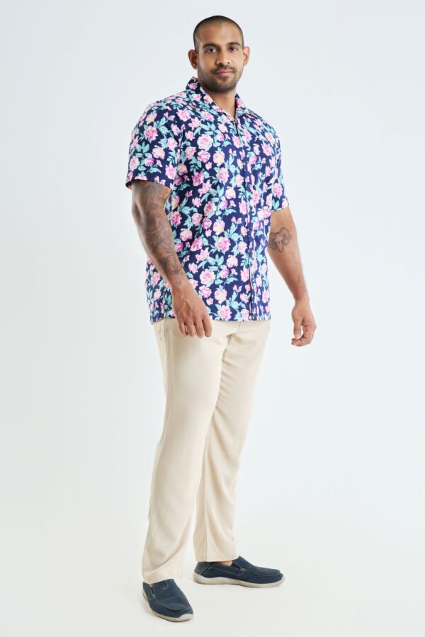 Men's Linen Short Sleeve Shirt - Image 2