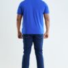 Gents V Neck T Shirt - Blue back