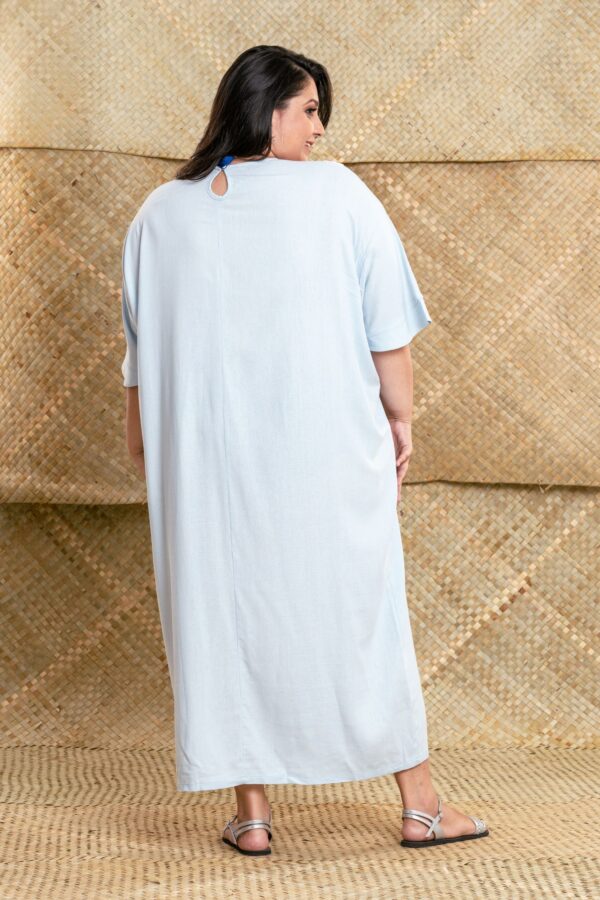 Ladies Casual Linen Kaftan Dress - Image 2