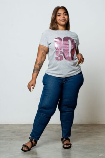 Ladies Graphic Crew Neck T Shirt