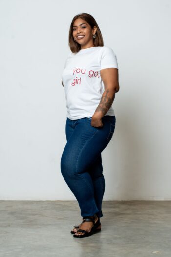 Ladies Graphic Crew Neck T Shirt