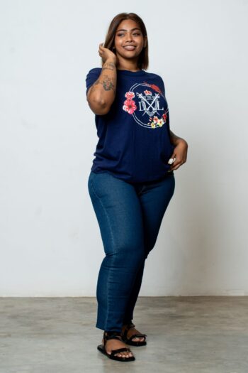Ladies Graphic Crew Neck T Shirt