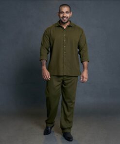 Gent Casual Linen core Pant - LIGHT KHAKI GREEN