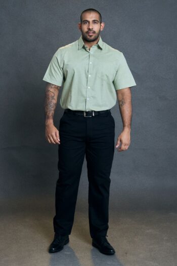 Gents Formal SS Shirt - GREEN