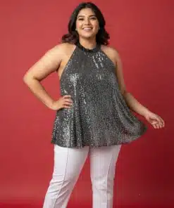 Ladies Sequin Halter Top