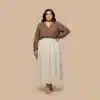 Kavi put this skirt and top on a plus size female model. Use the first 03a11a14 649e 4aec 9085 808c55a55c5b 1