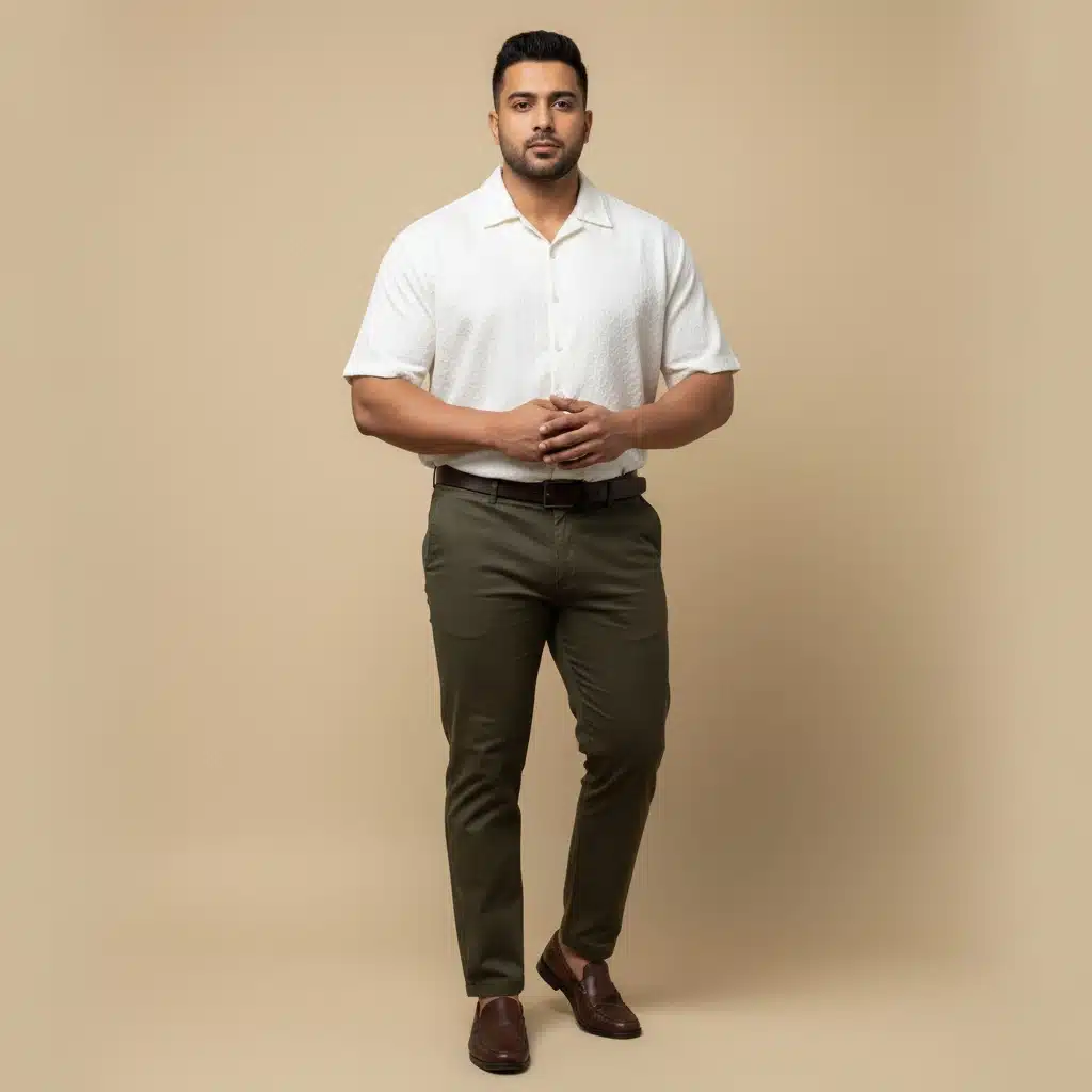Kavi put this twill pant and shirt given in the first image on a plus 9a143a48 0abf 4685 b6d7 02b69f8d78eb