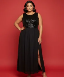 Ladies Front Slit Dress