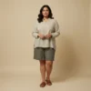Kavi Use this top and linen short and put it into a plus size female m efcf9f14 d068 4d1e b36c 22c367b00eb0