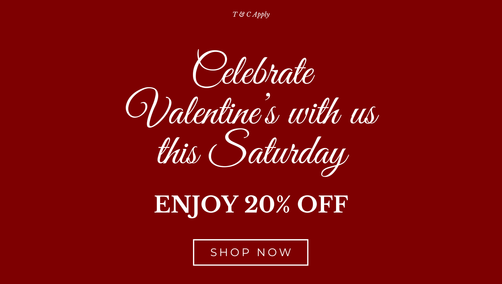Celebrate Valentines with us this Saturday WEB COVER